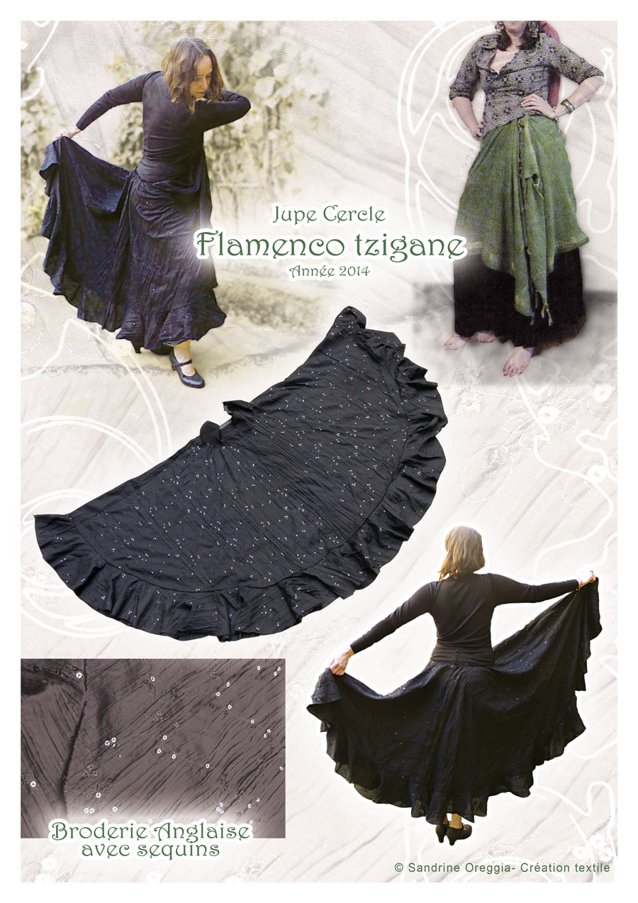 jupe flamenco tzigane